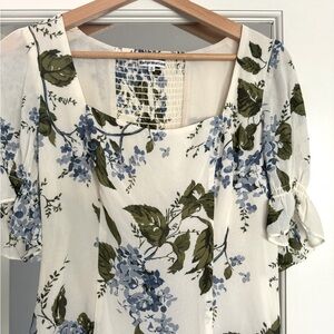 Reformation floral blouse